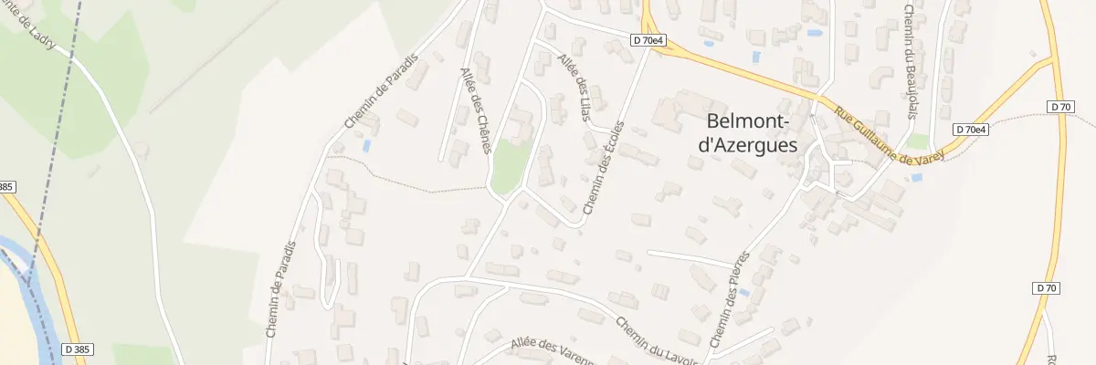 Plan du 232 Che des Ecoles à Belmont-d’Azergues