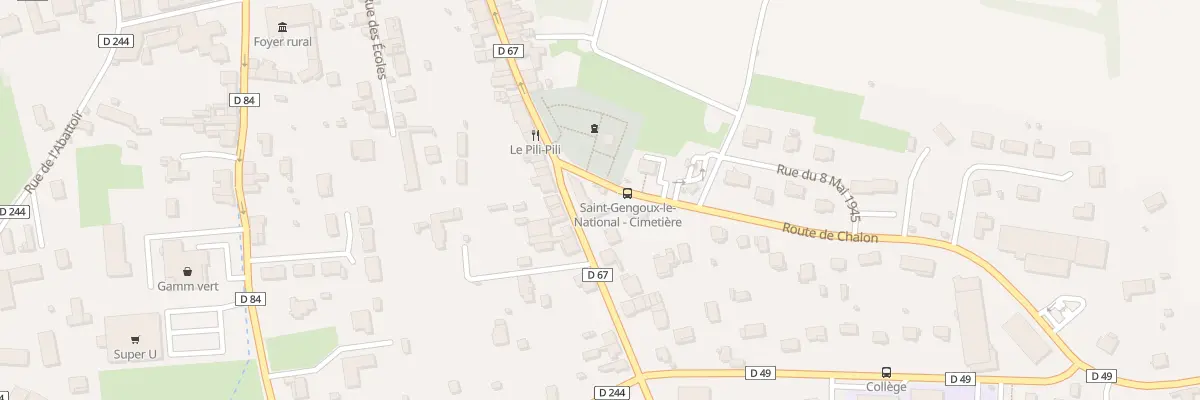 Plan du 1 Av de la Gare à Écuisses