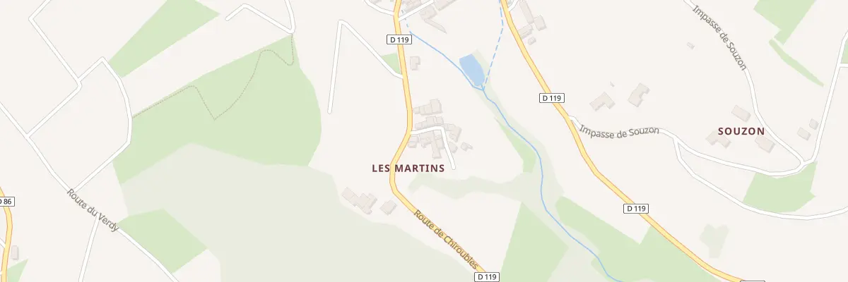 Plan du 8 All des Géraniums à Chiroubles