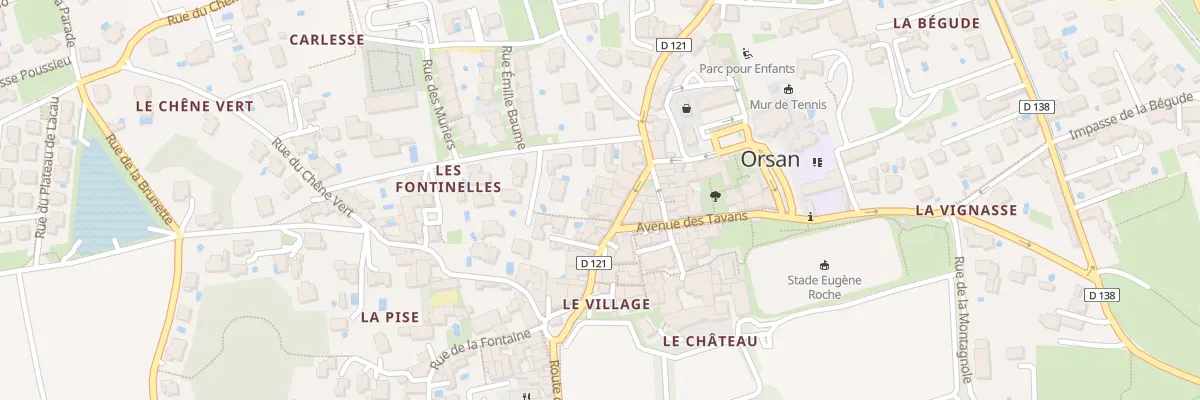 Plan du 28 Rte du Camp de César à Orsan