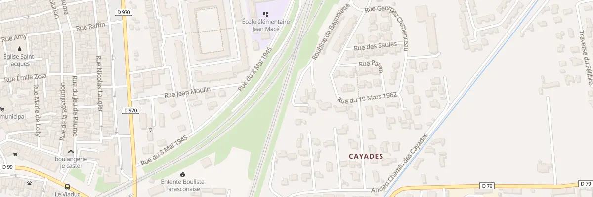 Plan du 2553 Art Anc Route des Cayades à Tarascon