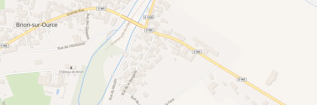 Plan du 6 Rue de la Bergerie à Brion-sur-Ource