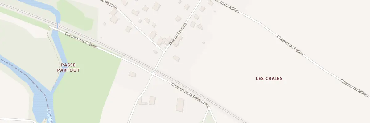 Plan du 1 Chemin du Prieuré à Montier-en-l’Isle