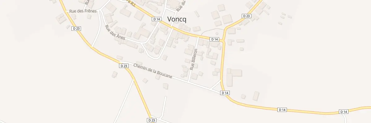 Plan du 8 Rue Billeron à Voncq