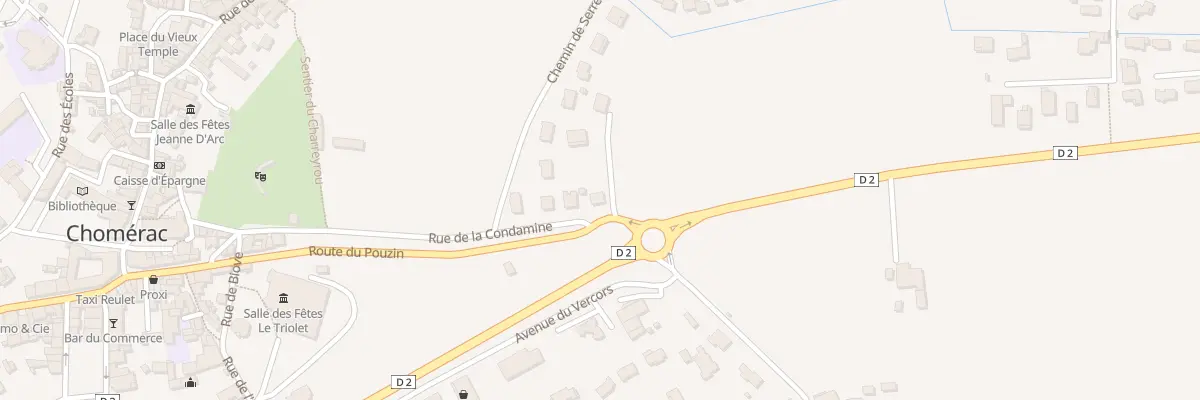 Plan du 337 Rue de la Condamine à Chomérac