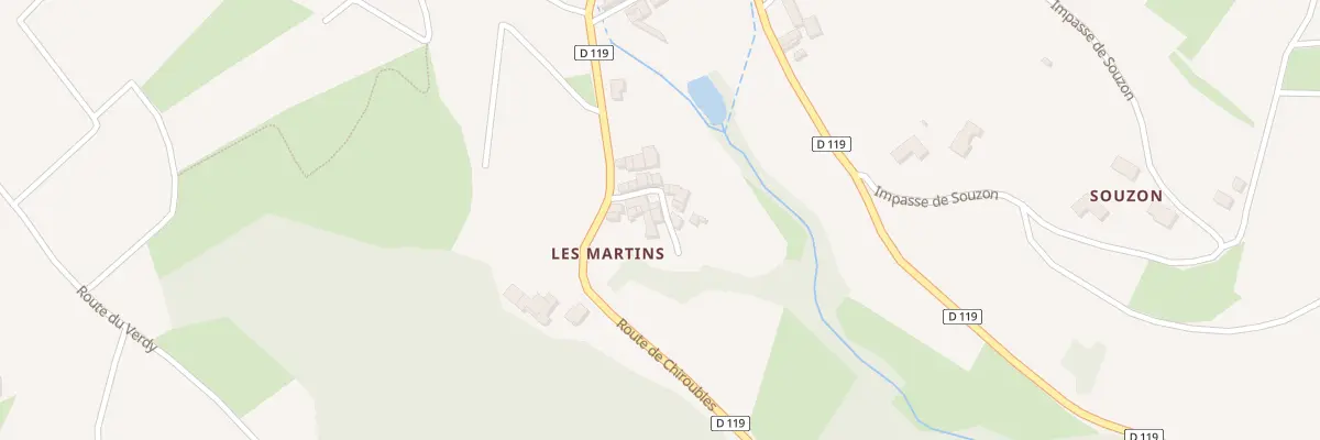 Plan du 60 All des Géraniums à Chiroubles