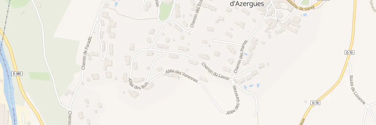 Plan du 129 Che du Lavoir à Belmont-d’Azergues