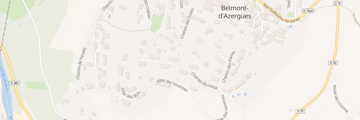 Plan du 138 Che du Lavoir à Belmont-d’Azergues
