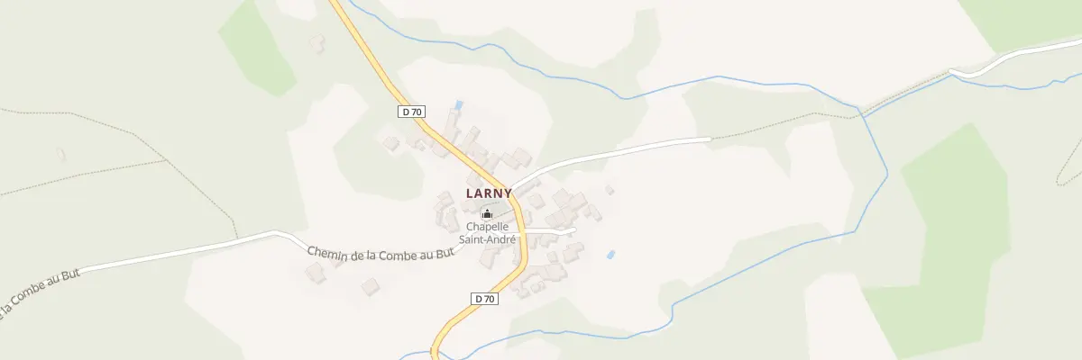 Plan du 828 Rte de Larny à Pollionnay