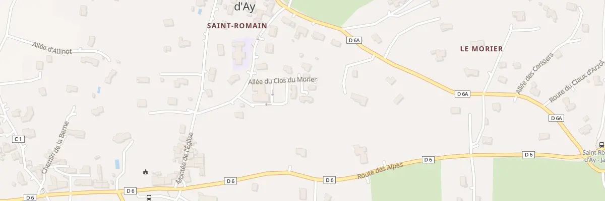 Plan de All du Clos du Morier à Saint-Romain-d’Ay