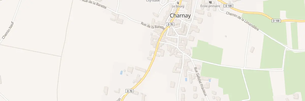 Plan du 80 Rte de Bayère à Charnay