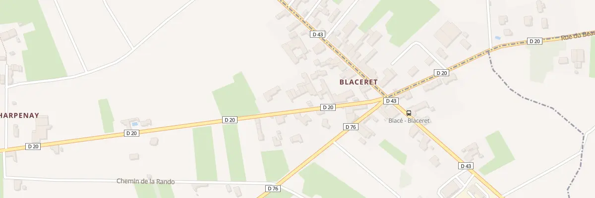 Plan du 1759 Rte de Salles à Blacé