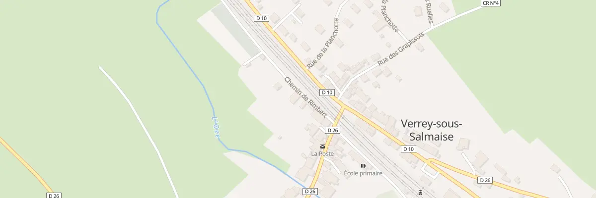 Plan du 5 Che de Rimbert à Verrey-sous-Salmaise