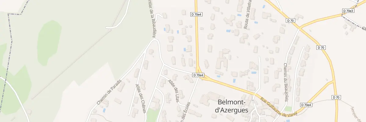 Plan du 42 Che de Paradis à Belmont-d’Azergues
