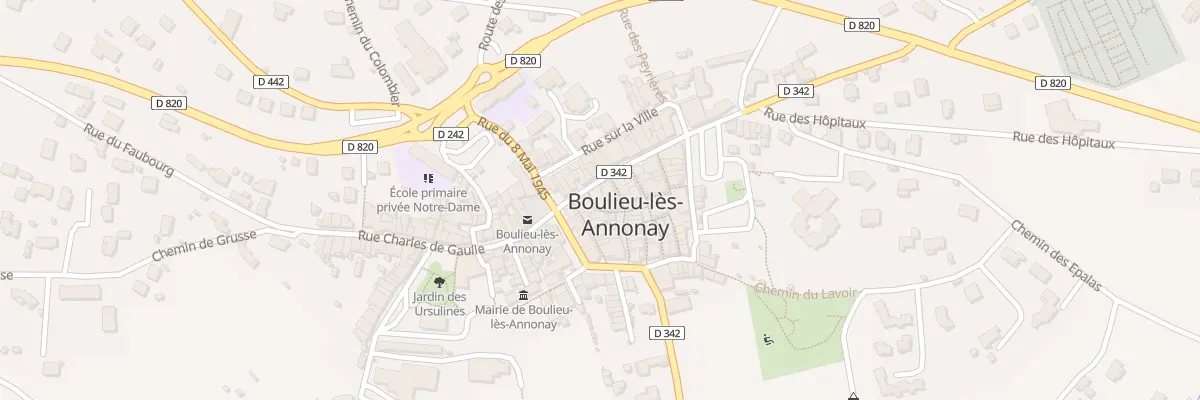 Plan du 13 Rue Charles de Gaulle à Boulieu-lès-Annonay