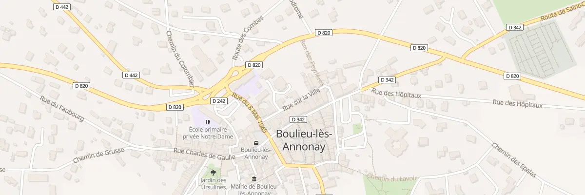 Plan du 16 Rue sur la Ville à Boulieu-lès-Annonay