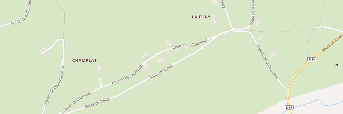 Plan du 175 Che de Champlat à Roisey