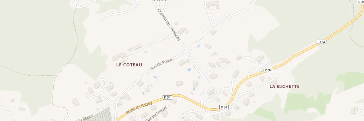 Plan du 240 Rue de Priaux à Véranne