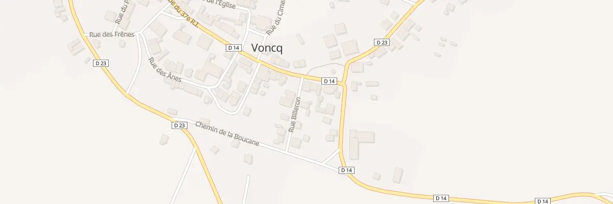 Plan du 3 Rue Billeron à Voncq