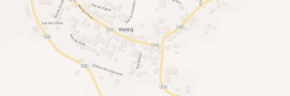 Plan du 1 Rue Billeron à Voncq