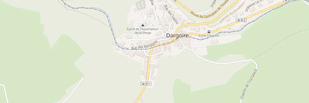 Plan du 14 Rte de Dargoire à Tartaras