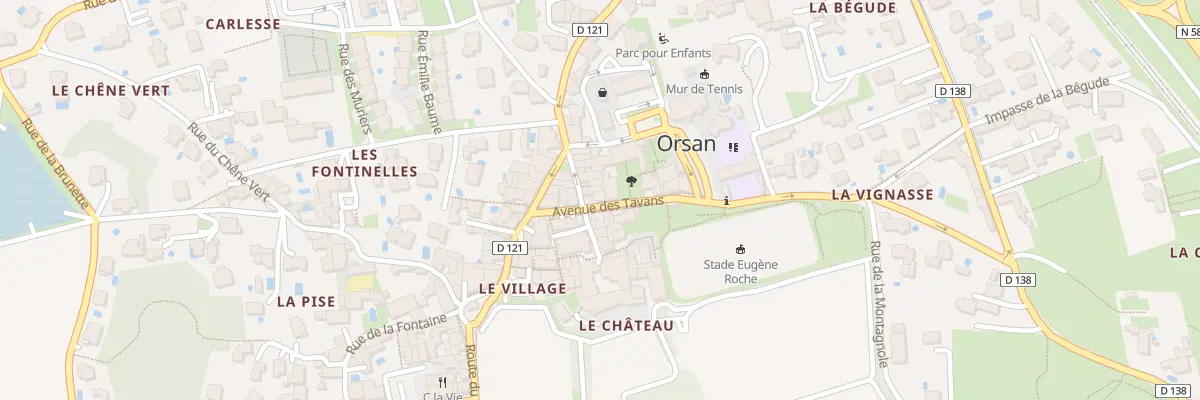 Plan du 7 Av des Tavans à Orsan