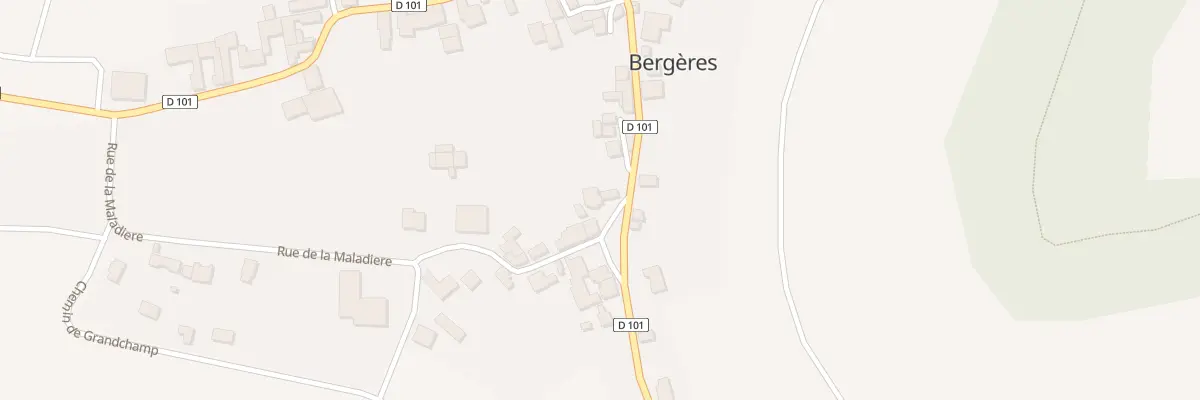 Plan du 1 Rue des Hauts de Bergeres à Bergères