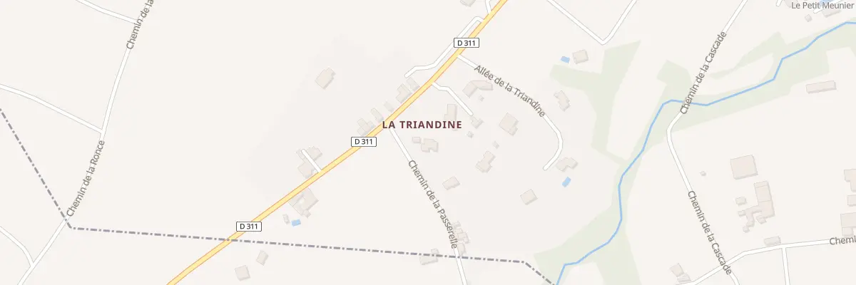 Plan du 5585 La Triandine à Messimy