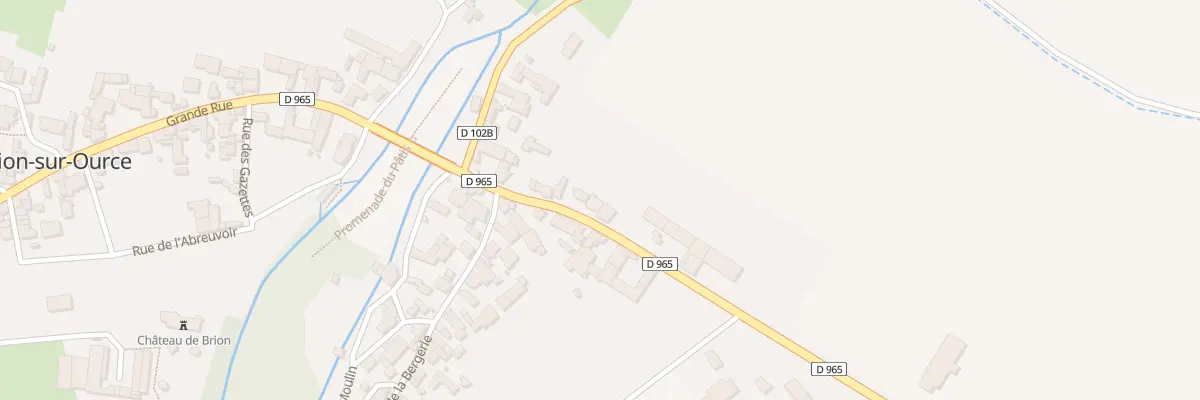 Plan du 46 Rue Grande Rue à Brion-sur-Ource