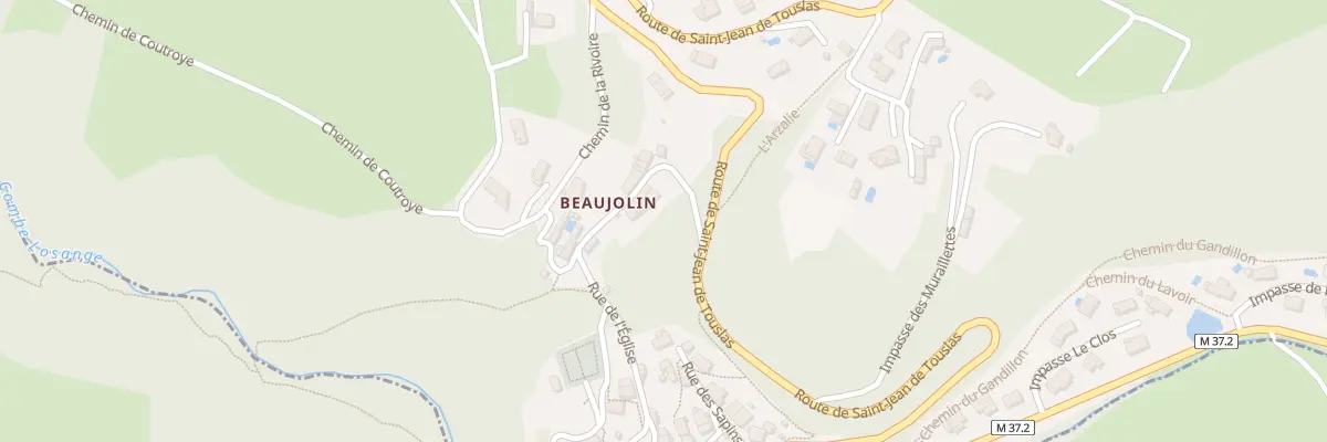 Plan du 5034 Beaujolin à Dargoire