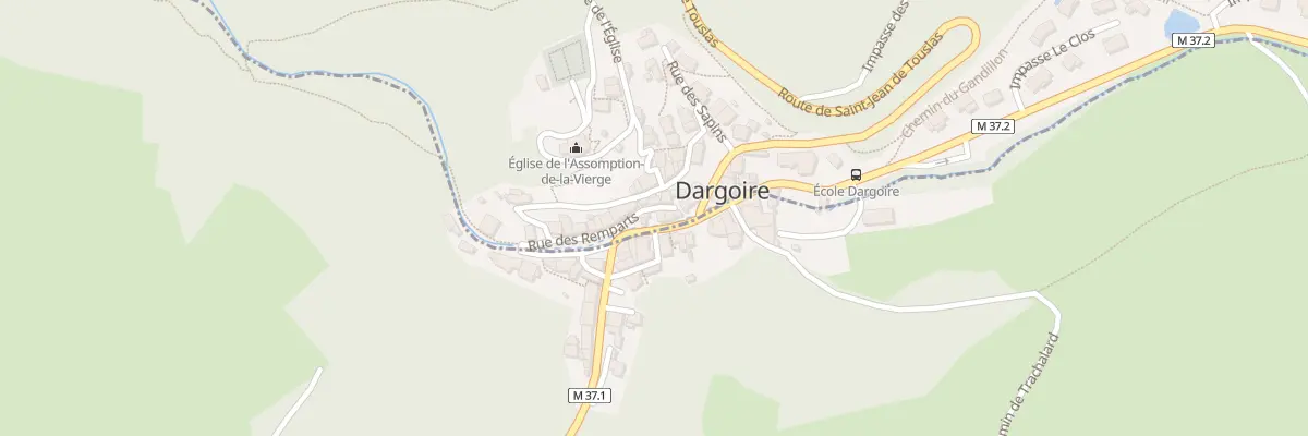 Plan du 2 Rue des Remparts à Dargoire
