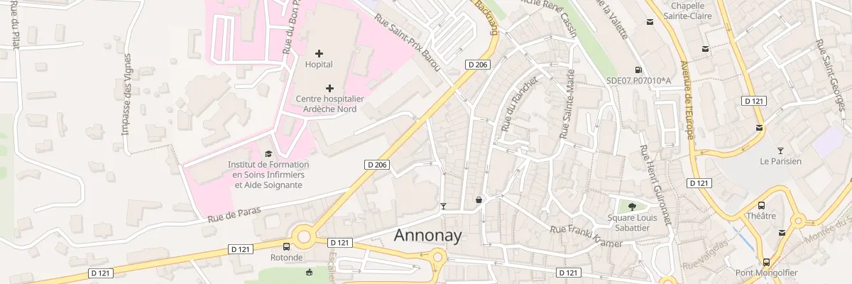 Plan du 2 Rue des Récollets à Annonay