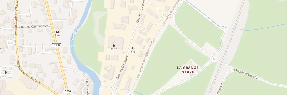 Plan du 5552 Rue des Griottons à Cluny