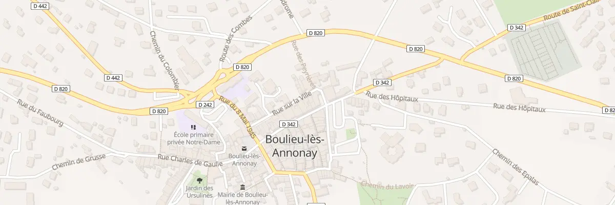 Plan du 5 Rue sur la Ville à Boulieu-lès-Annonay