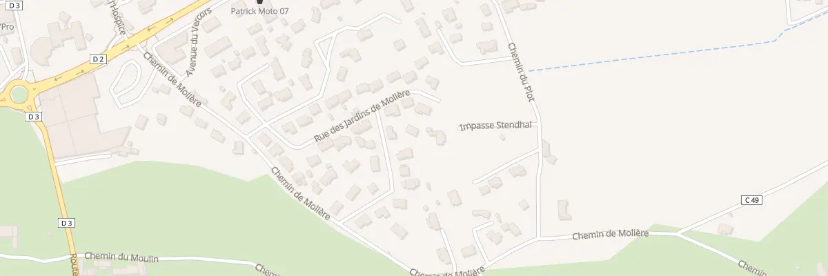 Plan du 154 Rue Victor Hugo à Chomérac