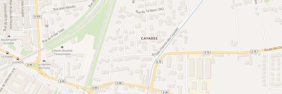 Plan du 9007 Art Anc Route des Cayades à Tarascon