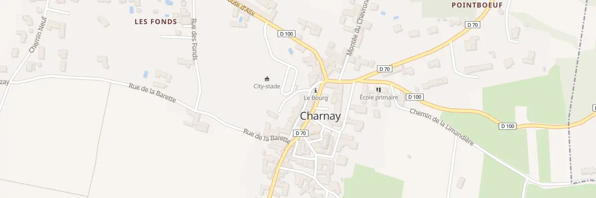 Plan du 60 Rue Bas du Bourg à Charnay