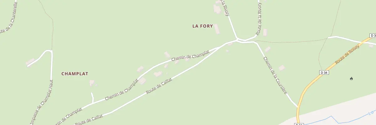 Plan du 83 Che de Champlat à Roisey