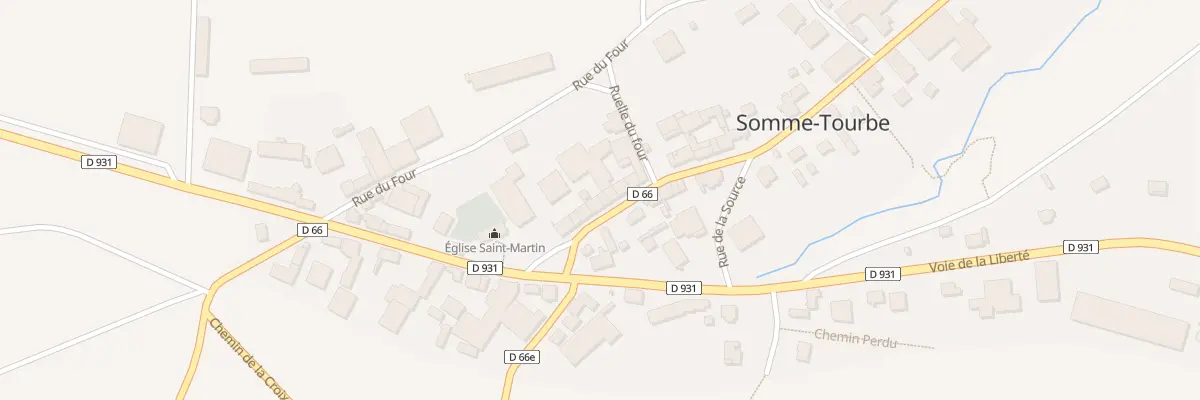 Plan du 3 Rue de la Vallée à Somme-Tourbe