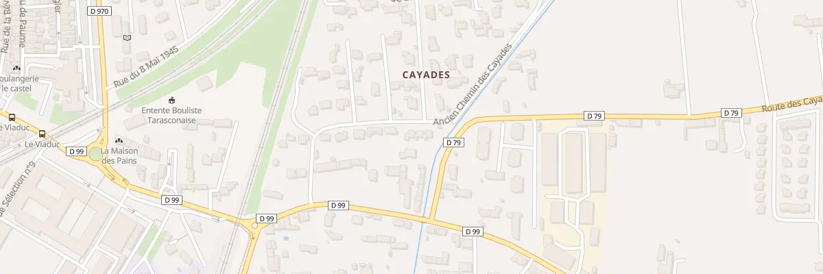 Plan du 198 Art Anc Route des Cayades à Tarascon