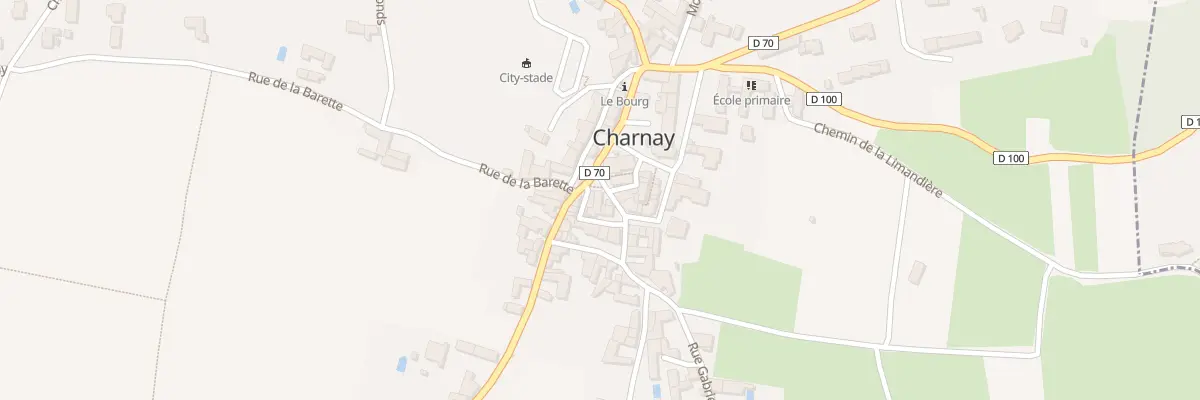Plan du 10 Rue de la Poste à Charnay