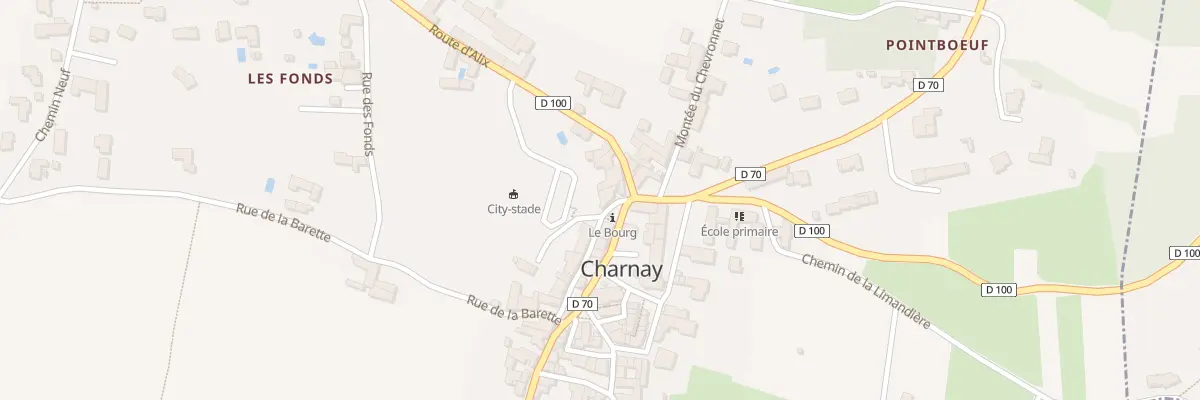Plan du 2 Imp Bellevue à Charnay