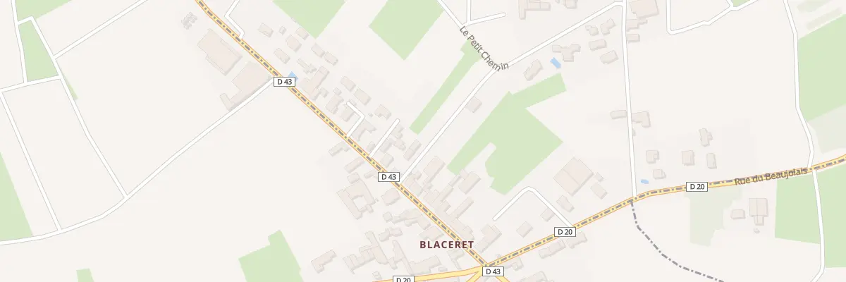 Plan du 5518 Blaceret à Saint-Étienne-des-Oullières