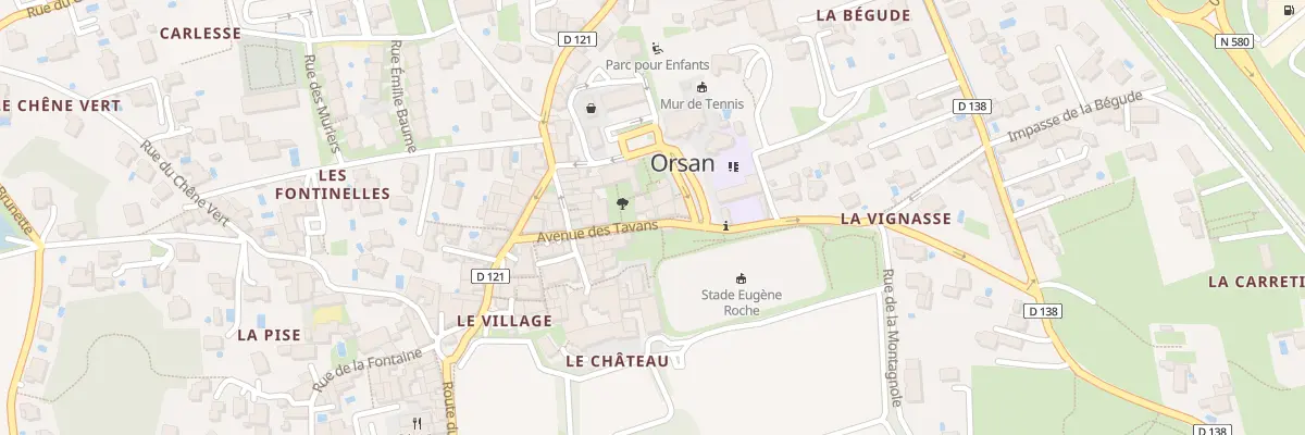 Plan du 15 Av des Tavans à Orsan