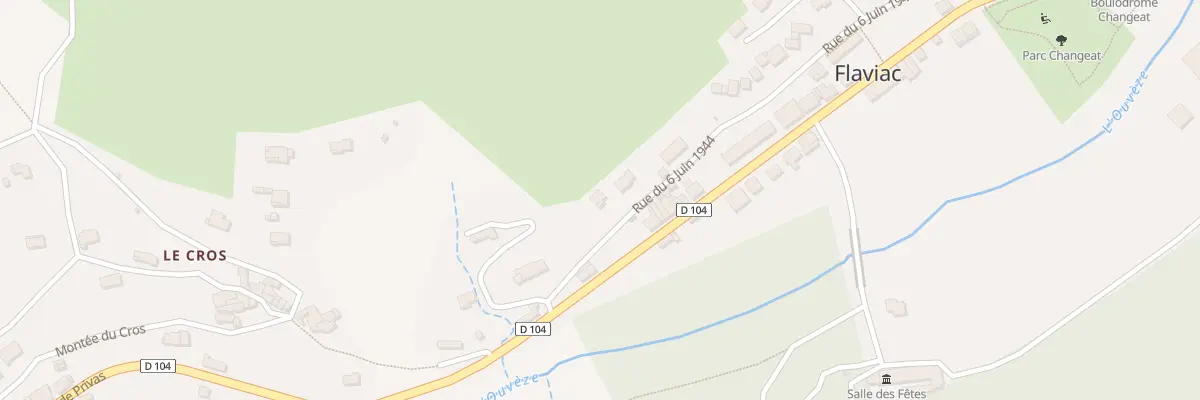Plan du 474 Rue du 6 juin 1944 à Flaviac