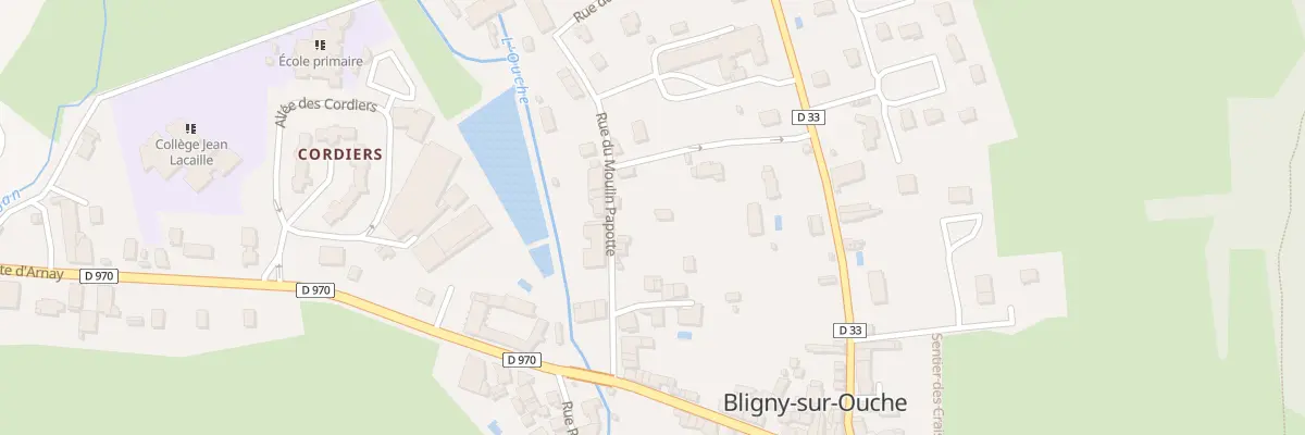 Plan du 4 Rue du Moulin Papotte à Bligny-sur-Ouche