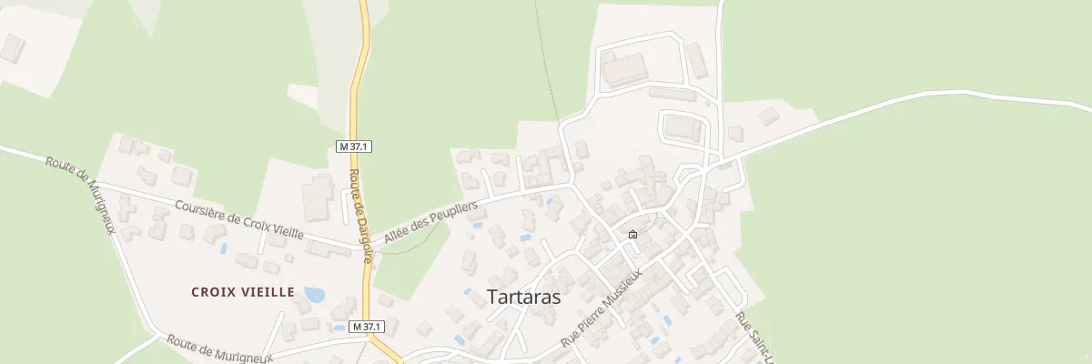 Plan du 8A All des Peupliers à Tartaras