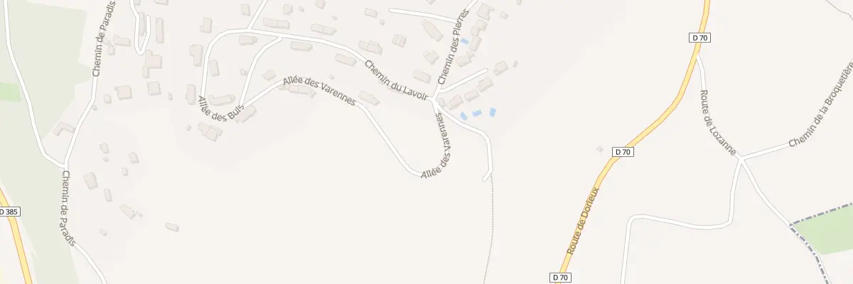 Plan du 333 All des Varennes à Belmont-d’Azergues