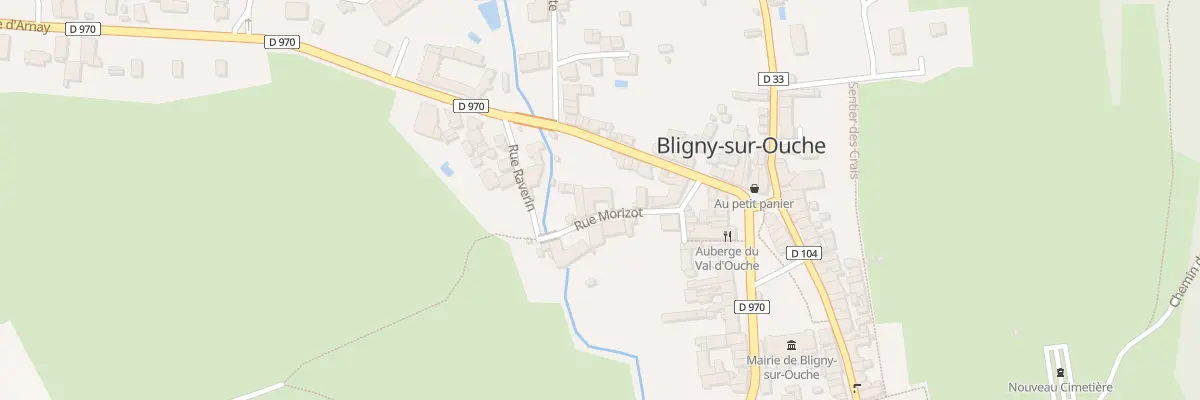 Plan du 6 Rue Morizot à Bligny-sur-Ouche