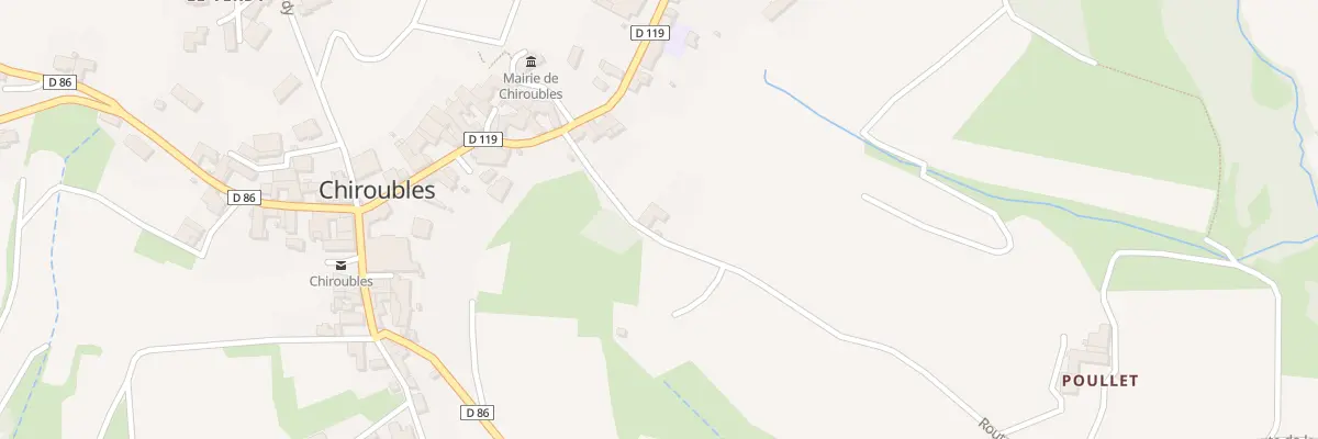 Plan du 99 Rte de la Grosse Pierre à Chiroubles